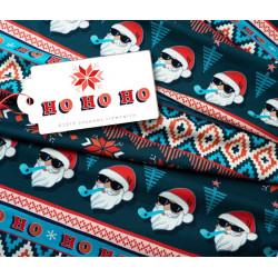 Bio Jersey Albstoffe - Ho Ho Ho Santa Hamburger Liebe